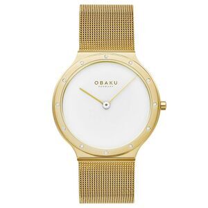 Obaku Women's Note Lille White Dial Watch - V285LEGWMG